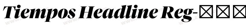 Tiempos Headline Reg字体转换